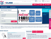 Tablet Screenshot of ecubeportal.com